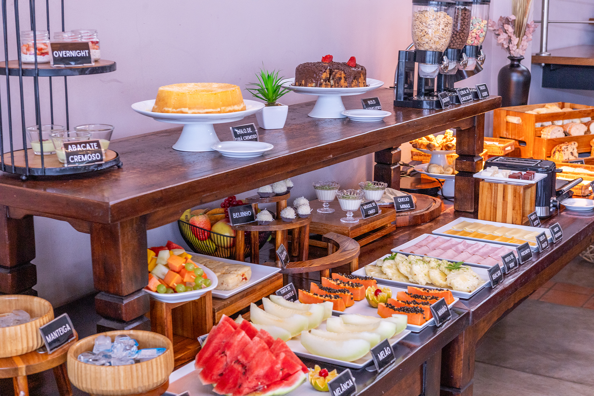Buffet do café da manhã